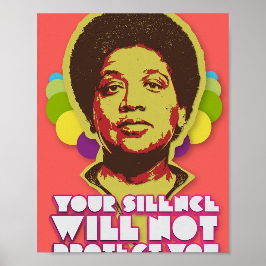 Audre Lorde Ihr Schweigen wird Sie nicht schützen Poster (Vorne)