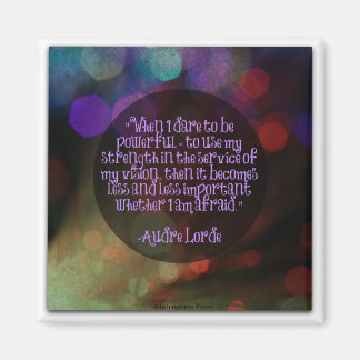 Audre Lorde Quote Magnet