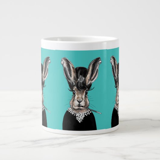 Audrey Bunny Hare Jumbo-Tasse (Vorderseite)