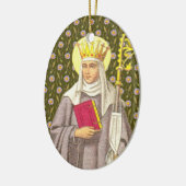 Audrey (Etheldreda) (P 003) Keramik Ornament (Links)