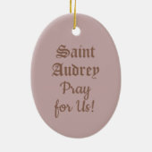 Audrey (Etheldreda) (P 003) Keramik Ornament (Hinten)