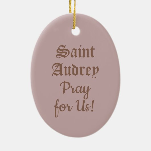 Audrey (Etheldreda) (P 003) Keramik Ornament (Hinten)
