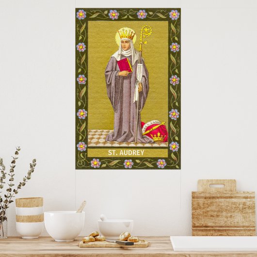 Audrey (Etheldreda) (P 003) Poster (Küche)