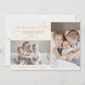 AUDREY Gold Niedliche Weihnachtskarte Ankündigung (Vorderseite)