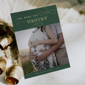 AUDREY Green Foil Christmas Pregnancy Ankündigung