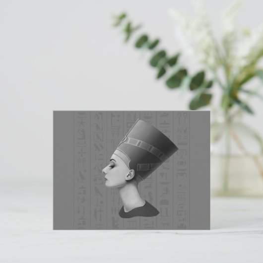 Audrey Hepburn Nefertiti Postkarte (Stehend Vorderseite)