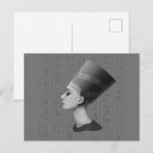Audrey Hepburn Nefertiti Postkarte (Vorne/Hinten)