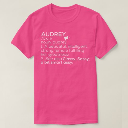 Audrey Name Audrey Definition Audrey Female Name A T-Shirt (Design vorne)