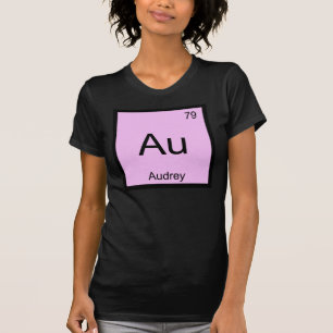 Audrey Name Chemie Element Periodensystem T-Shirt