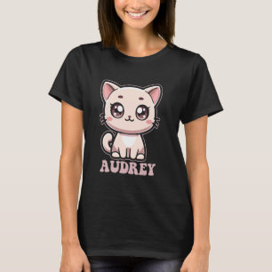 Audrey Niedlich Kitty Cat Design for Girls Name Au T-Shirt