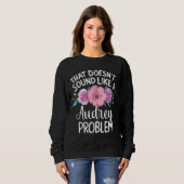 AUDREY Personalisierte Niedliche Blume Girls AUDRE Sweatshirt (Vorne ganz)