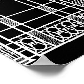 AUDREY'S ART DECO IRONWORK: WEISS AUF SCHWARZ POSTER (Ecke)