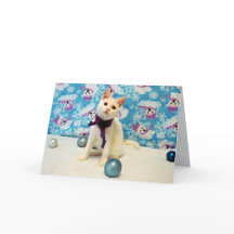 Audrey's Christmas - Cat / Kitten Holiday Card