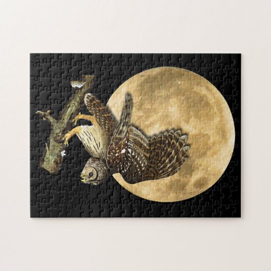 Audubon abgehaltene Eulen-u. Puzzle (Horizontal)
