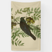 Audubon American Crow Black Bird Banner (Vertikal)
