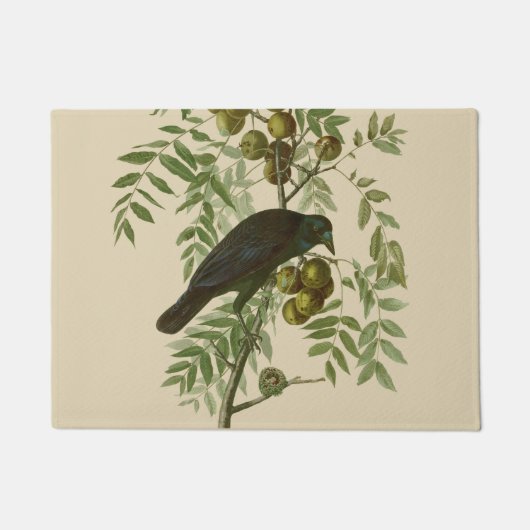 Audubon American Crow Black Bird Fußmatte (Vorderseite)