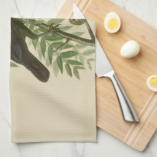 Audubon American Crow Black Bird Geschirrtuch (Viertel Falte)