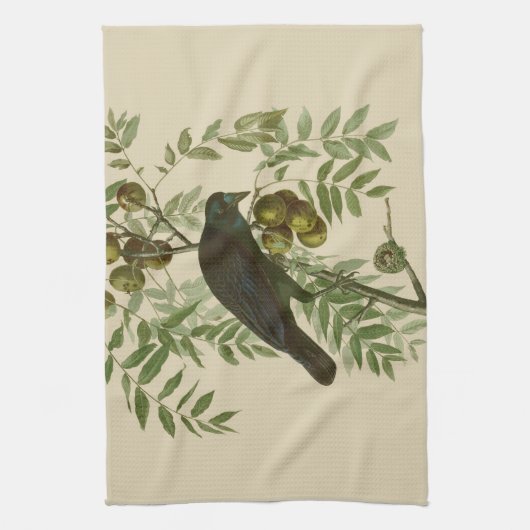 Audubon American Crow Black Bird Geschirrtuch (Vertikal)