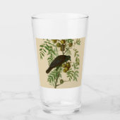 Audubon American Crow Black Bird Glas (Vorderseite)