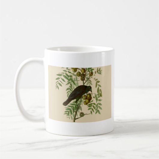 Audubon American Crow Black Bird Kaffeetasse (Links)