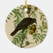 Audubon American Crow Black Bird Keramik Ornament (Hinten)