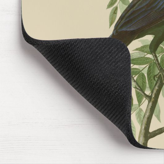 Audubon American Crow Black Bird Mousepad (Ecke)