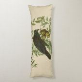 Audubon American Crow Black Bird Seitenschläferkissen (Rückseite (Vertikal))