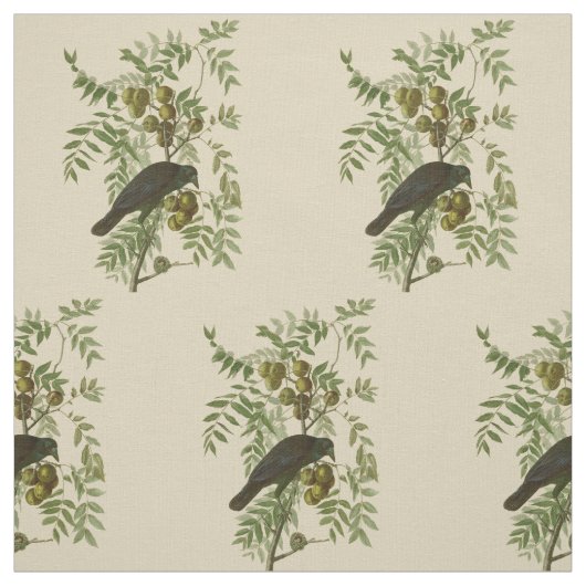 Audubon American Crow Black Bird Stoff (Muster)