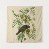 Audubon American Crow Black Bird Wandteppich (Vorderseite)