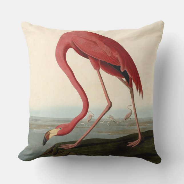 Audubon American Flamingo Kissen (Vorderseite)