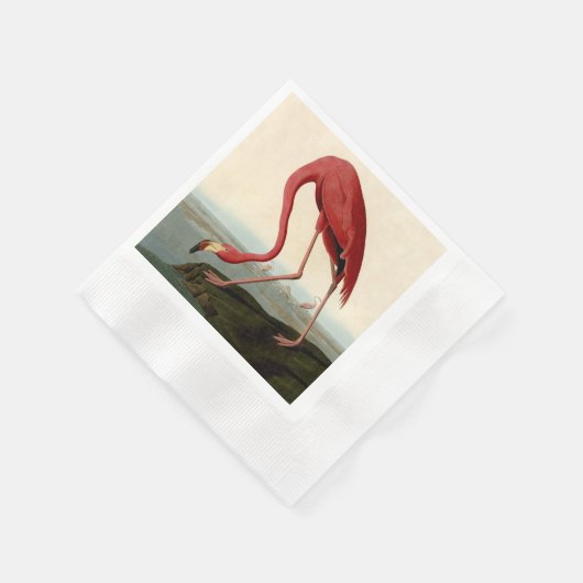 Audubon American Flamingo Serviette (Ecke)