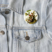 Audubon American Robin Wildlife Bird Illustration Button (Beispiel)