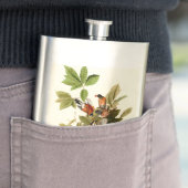 Audubon American Robin Wildlife Bird Illustration Flachmann (Beispiel)