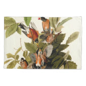 Audubon American Robin Wildlife Bird Illustration Kissenbezug (Rückseite)