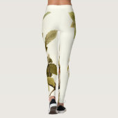 Audubon American Robin Wildlife Bird Illustration Leggings (Rückseite)