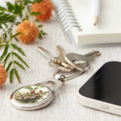 Audubon American Robin Wildlife Bird Illustration Schlüsselanhänger (Seite)