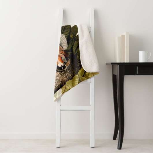 Audubon American Robin Wildlife Bird Illustration Sherpadecke (Beispiel)