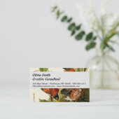 Audubon American Robin Wildlife Bird Illustration Visitenkarte (Stehend Vorderseite)