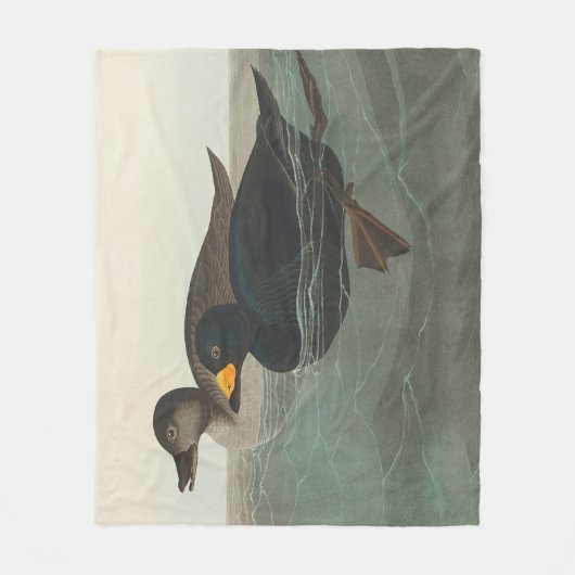 Audubon American Scoter Duck Classic Fleecedecke (Vorderseite)
