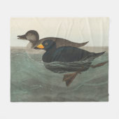 Audubon American Scoter Duck Classic Fleecedecke (Vorderseite (Horizontal))