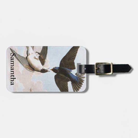 Audubon: Baum-Schwalbe Gepäckanhänger (Vorderseite horizontal)