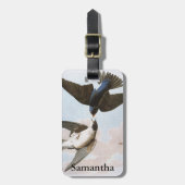 Audubon: Baum-Schwalbe Gepäckanhänger (Vorderseite vertikal)