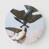 Audubon: Bäume schlucken Runde Wanduhr (Vorderseite)