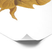 Audubon Bay Breasted Warbler Bird auf Baumwolle-Pf Poster (Ecke)