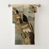 Audubon Belted Kingfisher Wildlife Bird Badhandtuch Set (Insitu)