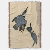 Audubon Belted Kingfisher Wildlife Bird Decke (Vorderseite Vertikal)