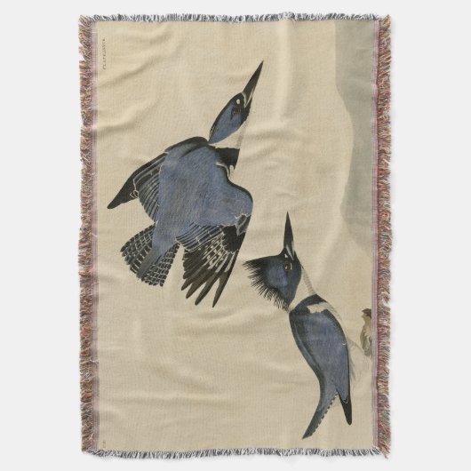 Audubon Belted Kingfisher Wildlife Bird Decke (Vorderseite Vertikal)