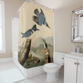 Audubon Belted Kingfisher Wildlife Bird Duschvorhang (Beispiel)