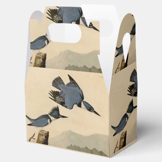 Audubon Belted Kingfisher Wildlife Bird Geschenkschachtel (Geöffnet)
