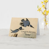 Audubon Belted Kingfisher Wildlife Bird Karte (Gelbe Blume)